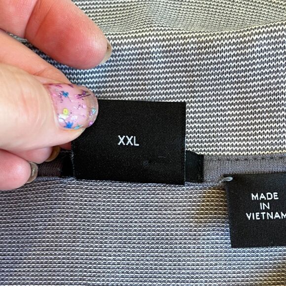 Boss Hugo Boss Parlay Grey Knit Polo Shirt XXL 100% Cotton Regular Fit - Picture 6 of 7